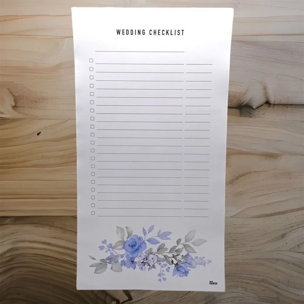 NWT M.C. squares WEDDING CHECKLIST Reusable adhesive white board